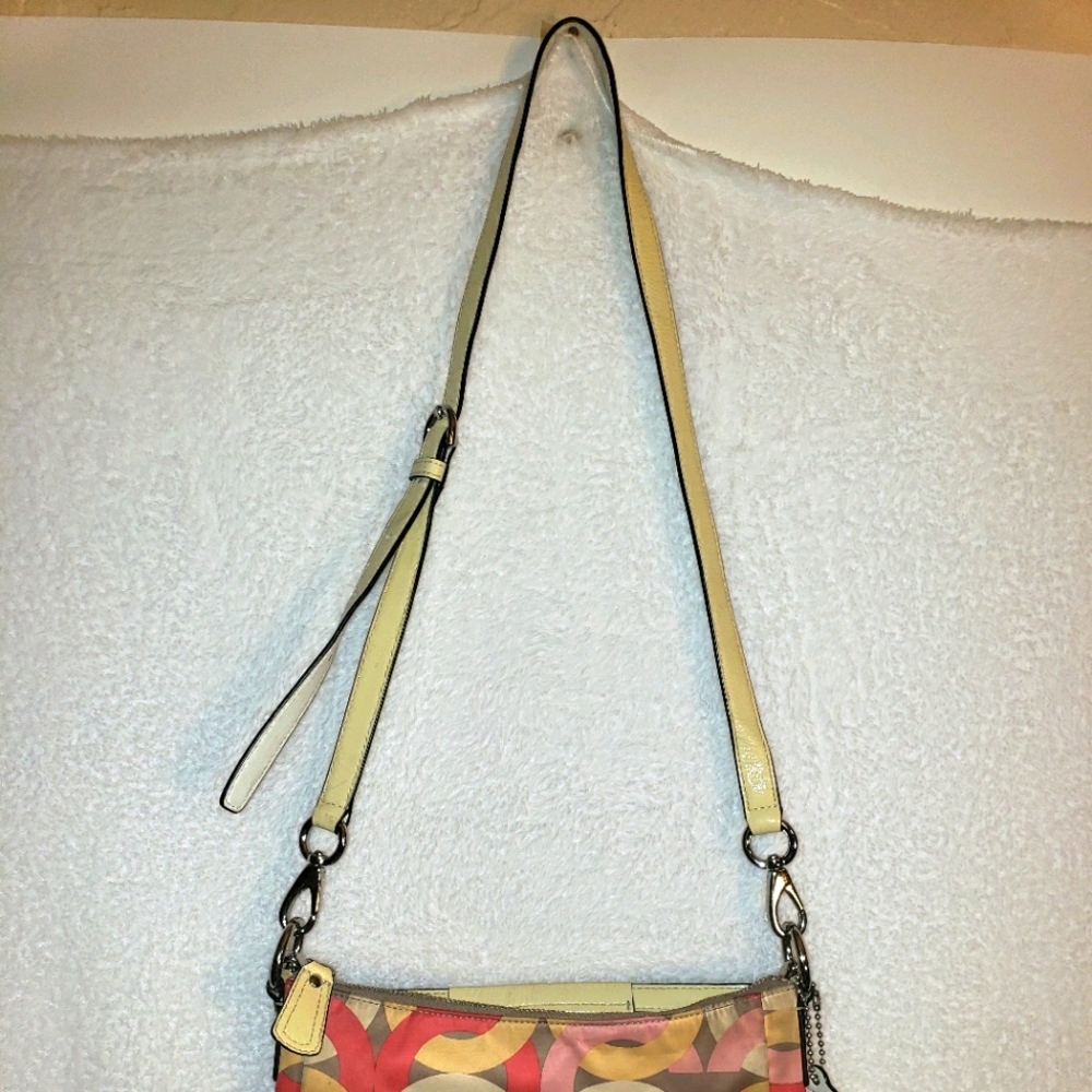 Coach Kristin Satin Crossbody Handbag.
